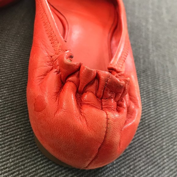 Tory Burch Reva Orange Ballet Flat-6.5 - Picture 6 of 9